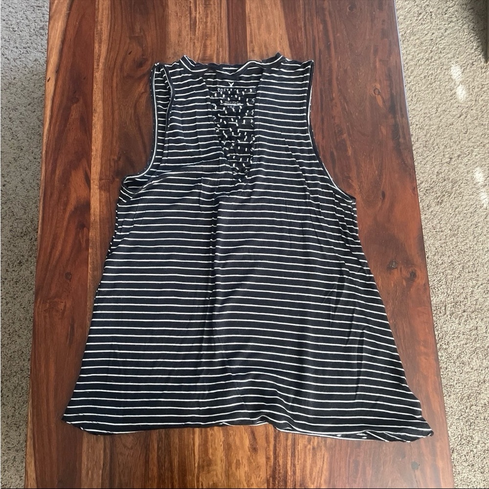 American Eagle Lace Up Tank